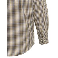 Bryggen Shirt - Apricot &amp; Bordeaux Check