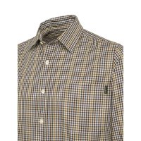 Bryggen Shirt - Apricot &amp; Bordeaux Check