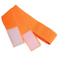 Reflective adjustable hatband - orange