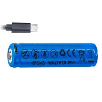 Rechargeable USB-C battery Walther 18650 Li-lon 2600mAh 3.6V