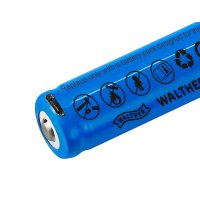 Rechargeable USB-C battery Walther 18650 Li-lon 2600mAh 3.6V