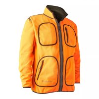 DEERHUNTER Gamekeeper Reversible Fleece Jacket - Green&amp;Orange