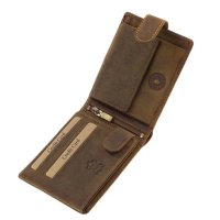 Green Deed leather wallet - Deer brown