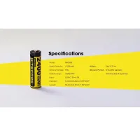 Nitecore NH2400 set 4pcs Li-ion AA battery 1.5V 2400mAh USB-C charging port + charging multi cable