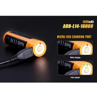 Rechargeable USB-C battery Fenix 14500 ARB-L14-1600U