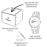Men's wooden watch Seute Deern Gold