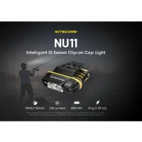 Nitecore NU11 - Headlamp with motion sensor - black