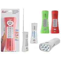 BOOTY BT-3203 flashlight with radio - green