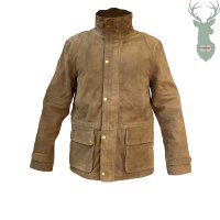 OLIVE leather coat