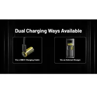 Nitecore RCR123A Li-ion battery 950mAh USB-C