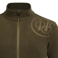 HP Logo Full Zip Fleece Sweatshirt - Green Moss