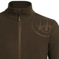 HP Logo Full Zip Fleece Sweatshirt - Brown Bark