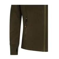 HP Logo Woman's Full Zip Fleece - Green Moss