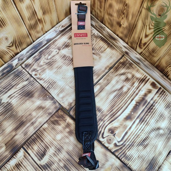 MOULDED-PAD SLING-Black neoprene rifle belt without strap