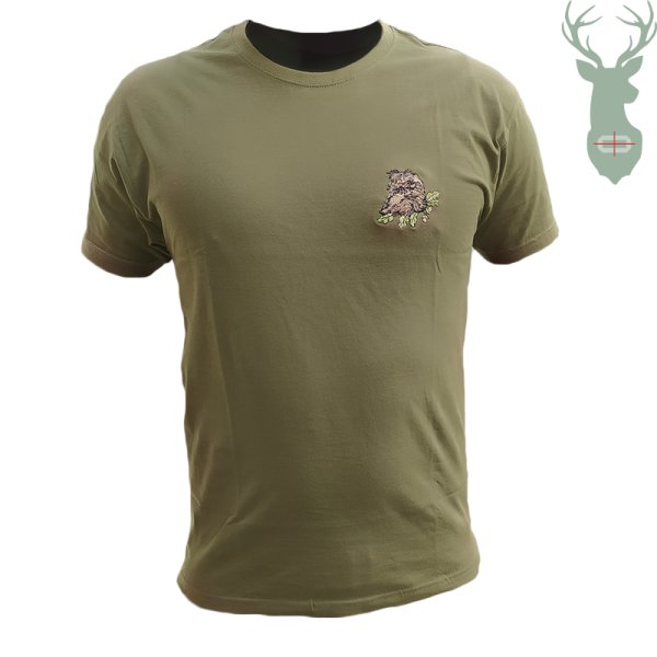 T-shirt with short sleeves - pattern Wild boar
