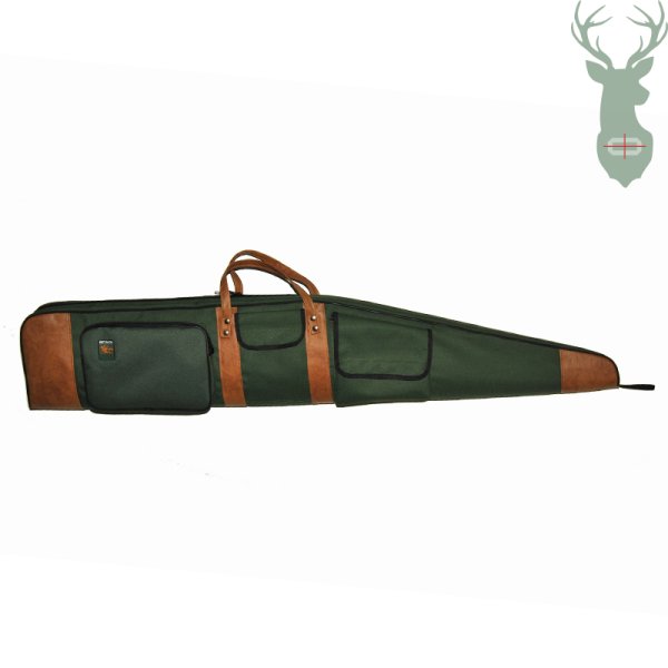 Gun case with 3 pockets with leatherette
