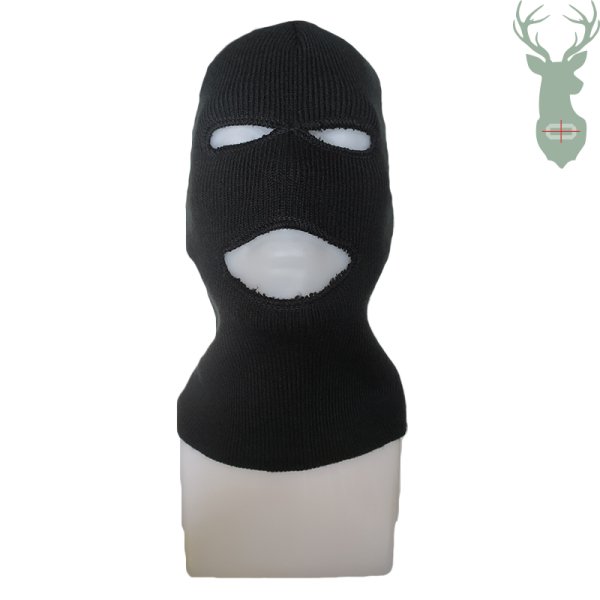 Knitted balaclava - black