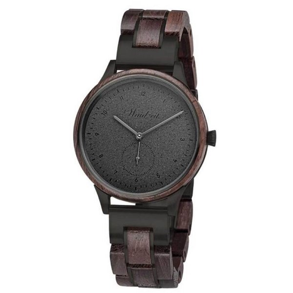 Men's wooden watch Mystik Black