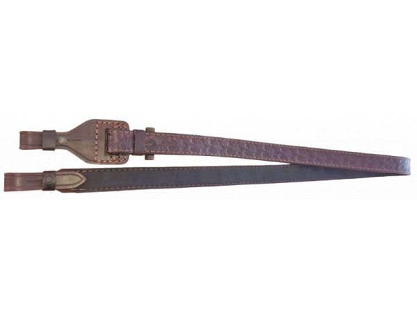 Leather gun belt with pattern