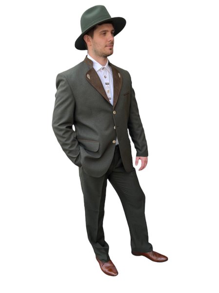 MATHIAS suit with brown collar (size 46-58)