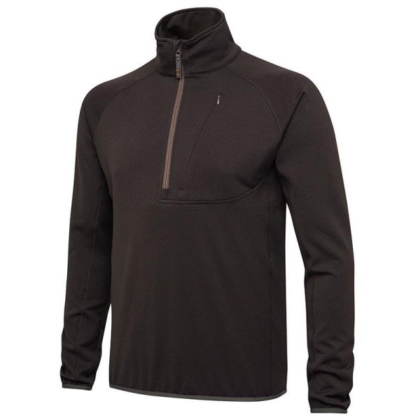 Ceramic Face Fleece Sweatshirt - Brown Bark