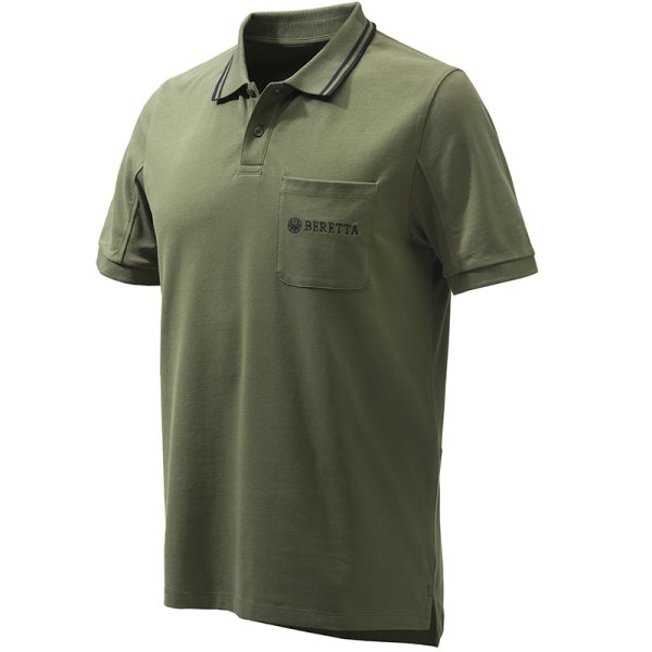 Airmesh Polo shirt SS - Green