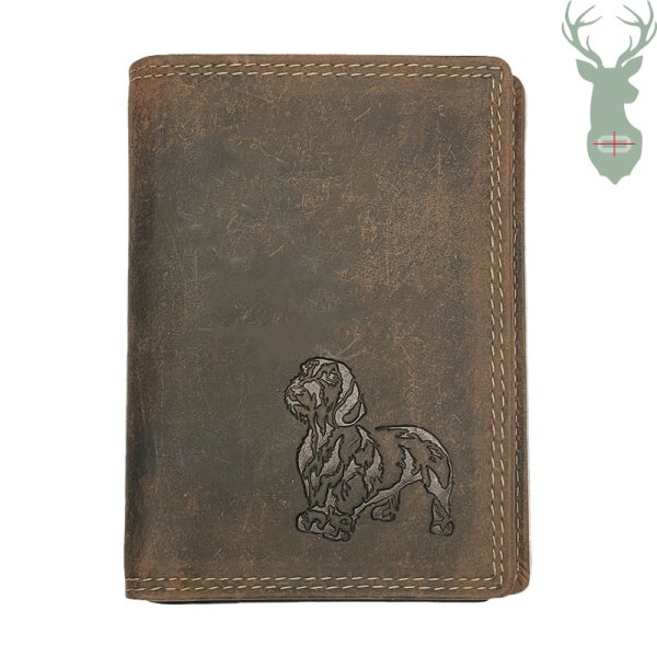 Giorgio Carelli leather document case II - Dachshund