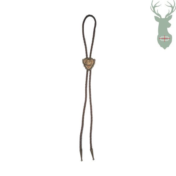 Tie with wild boar motif