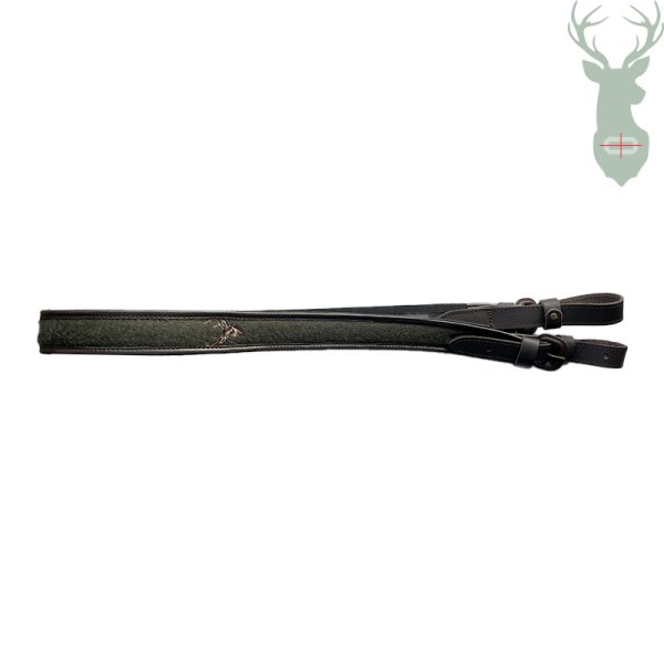 Gun belt width 3 cm with embroidery Deer