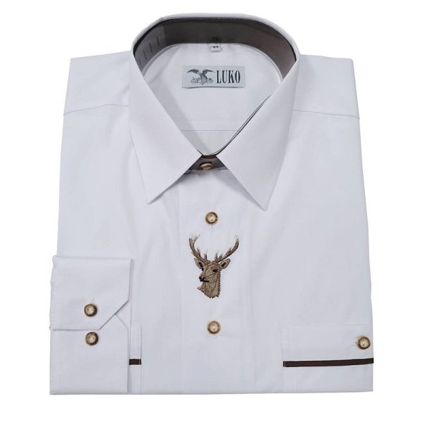 LUKO men's suit shirt with embroidery 182115