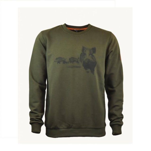 C.I.T - Hoodless hoodie with wild boar print