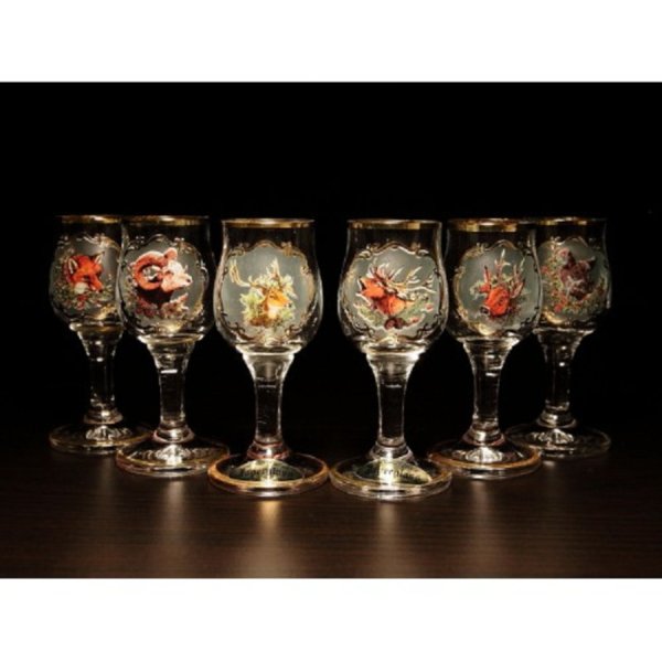 Jagerglass - Set of liqueur on a stem 30ml