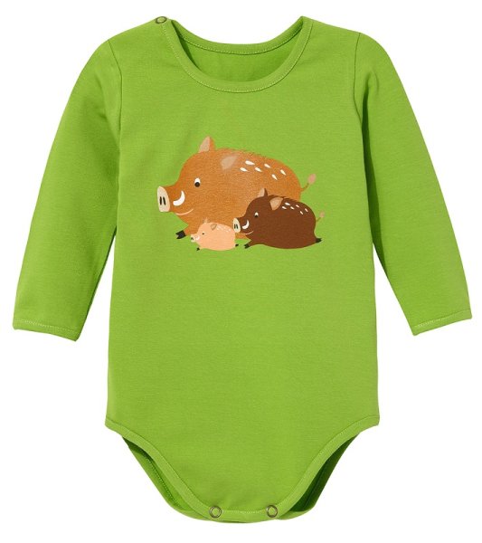 WADERA - Children's long sleeve bodysuit - Wild boar - Green