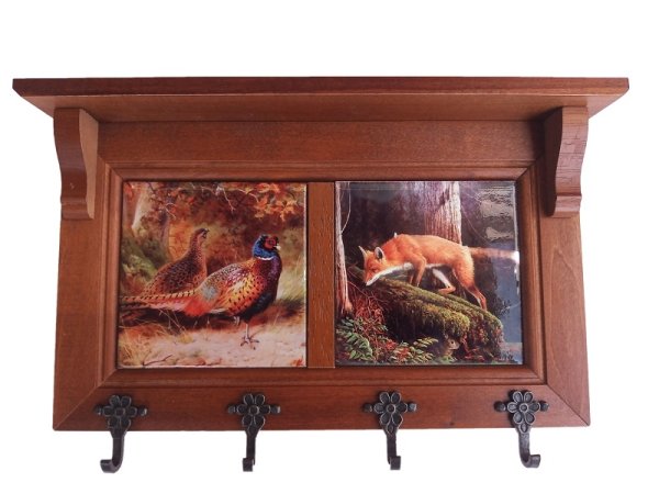 Hubert DeLuxe Keyring IX Pheasants - Fox