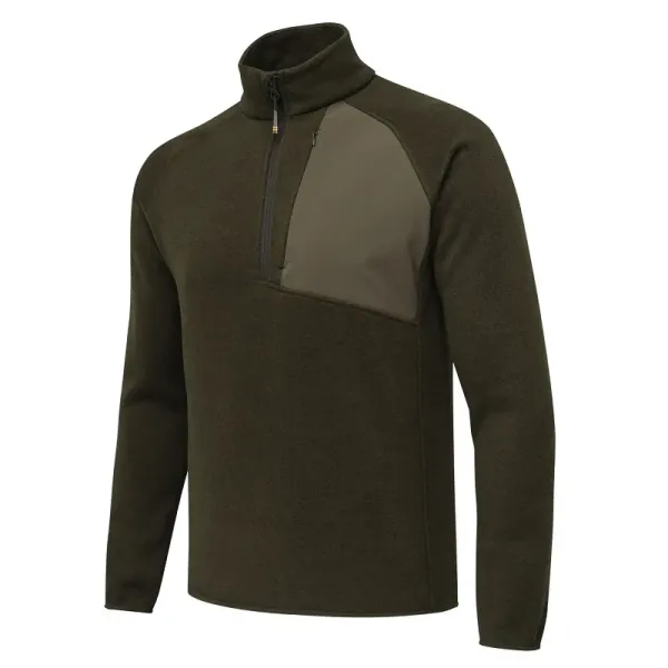 Abisko Half Zip Fleece Sweatshirt - Green Moss