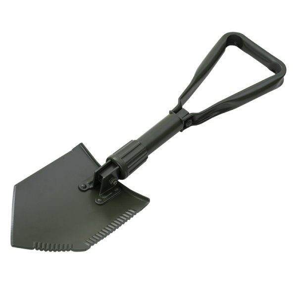 PETREQ 3-piece foldable NATO EXTREME shovel with case - olive green