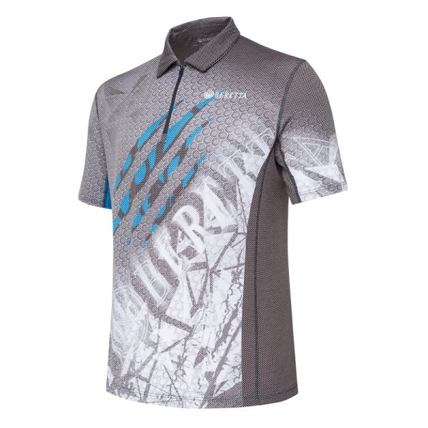 Rush Scratch polo shirt - Black &amp; Blue Excell