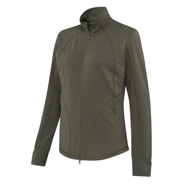 Suojella Woman's Fleece Sweatshirt - Green Stone