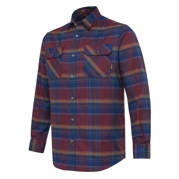 Cadet Flannel Shirt - Burgundy Check