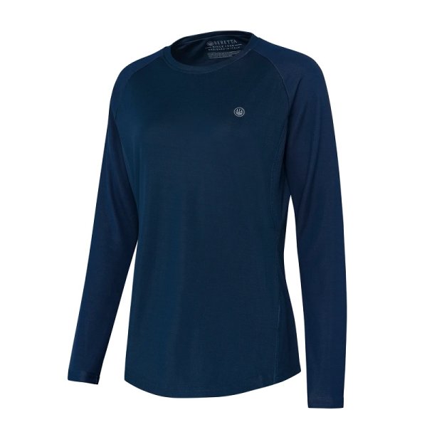 Ciel Tech women's t-shirt LS - Blue Total Eclipse