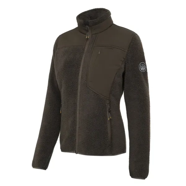Halifax Sherpa Fleece Women's Jacket - Brown Bark