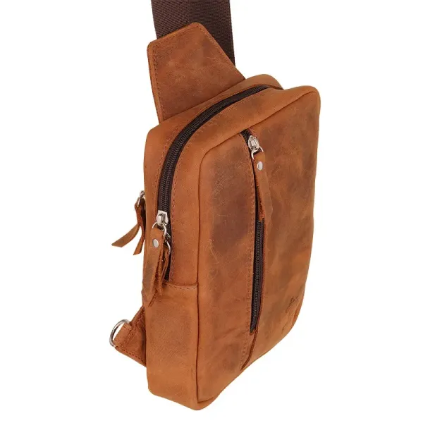 2wolfs PANDA Crossbody bag - Brown