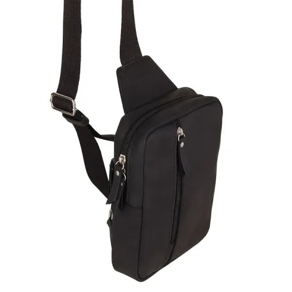 2wolfs PANDA Crossbody Bag - Black