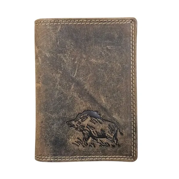 Giorgio Carelli leather wallet II. - Wild boar