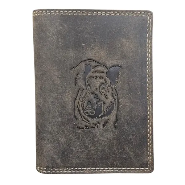 Giorgio Carelli leather wallet - Wild boar I