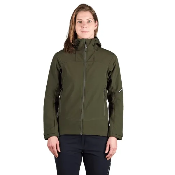 Northfinder TIFFANI women's softshell jacket - dark green