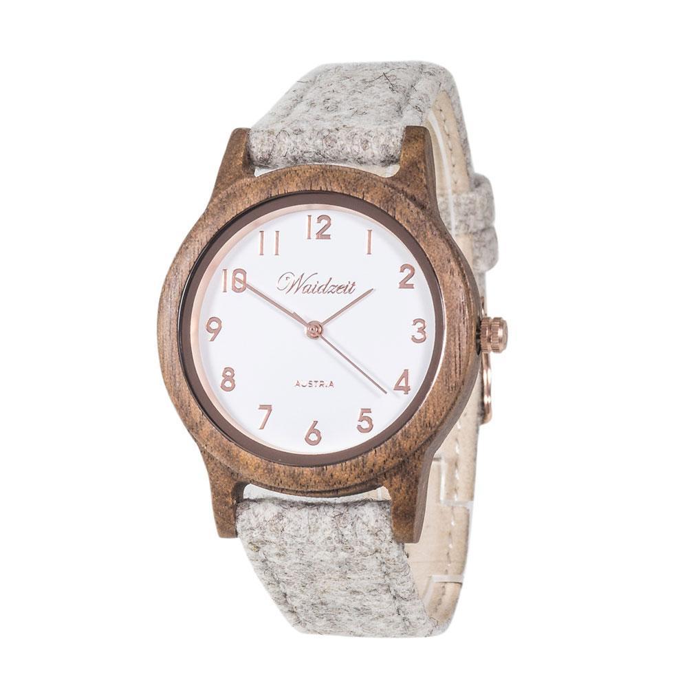 Sissy Loden Beige Wooden Watch