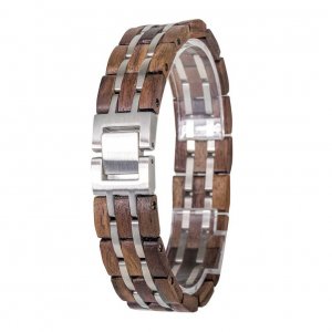 Wooden bracelet DUO Element Walnut