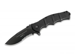 Böker Plus AK101 black serrated 01KAL102