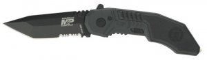 Smith and Wesson M&amp;P M.A.G.I.C. Assist Black w/40% Serrated Tanto